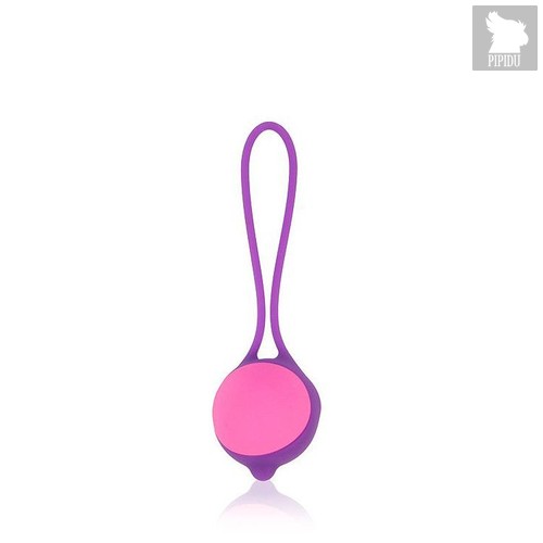 Фиолетово-розовый вагинальный шарик Cosmo, цвет фиолетовый - Bioritm