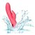 Коралловый вибратор San Francisco Sweetheart с функцией движения пальчика, цвет коралловый - California Exotic Novelties