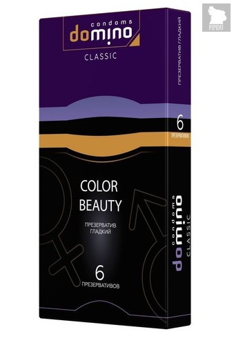 Разноцветные презервативы DOMINO Colour Beauty - 6 шт. - LUXLITE