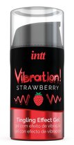 Жидкий интимный гель с эффектом вибрации Vibration! Strawberry - 15 мл. - INTT