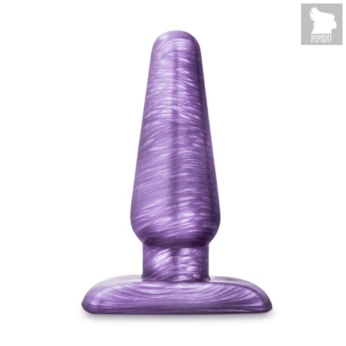 Фиолетовая анальная пробка B Yours Medium Cosmic Plug - 12 см, цвет фиолетовый - Blush Novelties