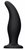 Черная анальная пробка Curve Butt Plug - 11,4 см., цвет черный - Shots Media