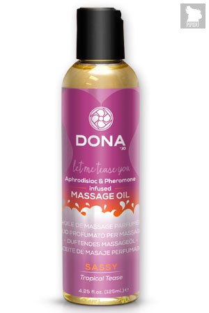 Массажное масло DONA Scented Massage Oil Sassy Aroma: Tropical Tease 125 мл - DONA by JO