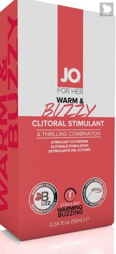 Клиторальный крем JO WARM BUZZY CLITORAL GEL - 10 мл - System JO