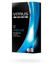 Классические презервативы VITALIS PREMIUM natural, 12 шт. - VITALIS