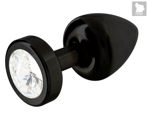 Анальная пробка Anni Round T1, диаметр 2.5 см, цвет черный - Diogol