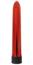 Красный классический вибратор - 18 см., цвет красный - Oyo