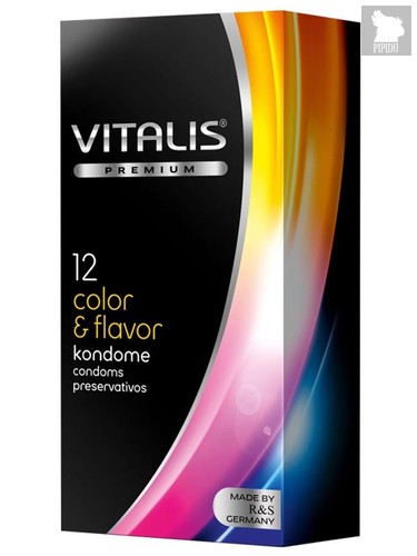 Презервативы VITALIS №3 Color & flavor, 12 шт. - VITALIS