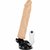 Телесный вибратор на мощной присоске Basecock Realistic Vibrator Remote Control - 21 см., цвет телесный - Dreamlove