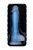 Прозрачно-синий фаллоимитатор, светящийся в темноте, Bruce Glow - 22 см, цвет синий - Toyfa