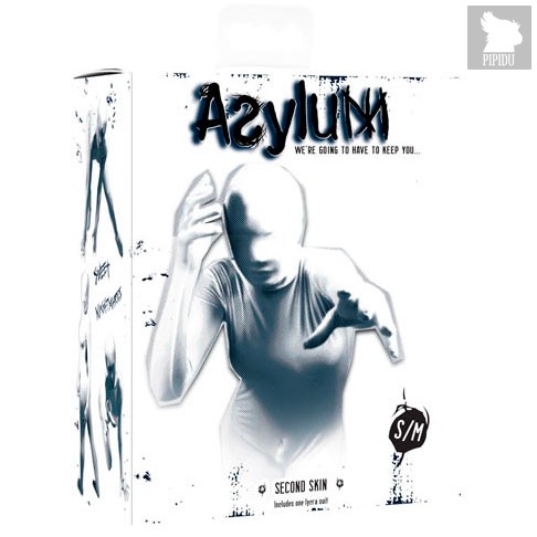Кэтсьюит Asylum Second Skin для мумификации, цвет белый, S-M - Topco Sales