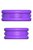 Набор из 2-х эрекционных колец Max-Width Silicone Rings, цвет фиолетовый - Pipedream