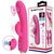 Розовый вибратор Regina с пульсирующей головкой - 19,8 см., цвет розовый - Baile