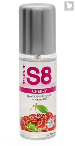 Смазка на водной основе S8 Flavored Lube со вкусом вишни - 125 мл. - Stimul8
