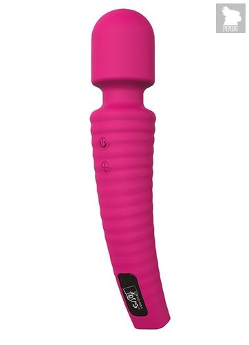 Розовый перезаряжаемый жезловый вибратор GORGEOUS, цвет розовый - Dream toys
