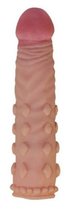 Телесная насадка-фаллос Super-Realistic Penis - 18 см., цвет телесный - LoveToy