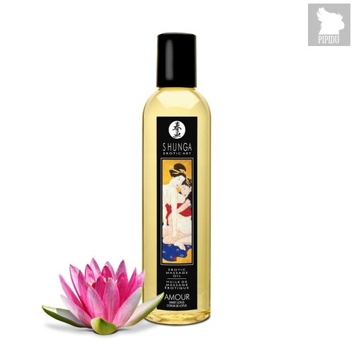 Массажное масло с ароматом цветков лотоса Amour Sweet Lotus - 250 мл - Shunga Erotic Art