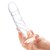 Стеклянный фаллоимитатор из стекла 7’’ Curved Realistic Glass Dildo With Veins - 15,9 см., цвет прозрачный - Gläs