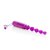 Фиолетовая анальная цепочка Waterproof Vibrating Pleasure Beads, цвет фиолетовый - California Exotic Novelties
