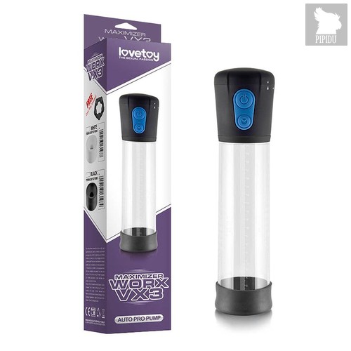 Автоматическая вакуумная помпа Maximizer Worx VX3 Auto Pro Pump, цвет прозрачный - LoveToy