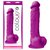 Фиолетовый фаллоимитатор Colours Pleasures на присоске - 25 см, цвет фиолетовый - NS Novelties