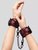 Красно-черные наручники Reversible Faux Leather Wrist Cuffs, цвет красный - Lovehoney