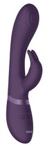Фиолетовый вибромассажер-кролик Cato - 21,5 см., цвет фиолетовый - Shots Media
