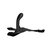 Страпон с изогнутой головкой Ultra Harness Curvy Dildo - 15,8 см, цвет черный - Baile