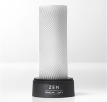 Белый 3D мастурбатор ZEN - Tenga