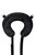 Фиксирующие стропы Anonymo с подушкой под шею, цвет черный - Toyfa