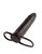 Рельефная насадка на пенис для двойной стимуляции Ribbed Double Trouble - 16,5 см, цвет черный - Pipedream