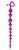 Фиолетовая анальная цепочка с ограничителем - 28 см., цвет фиолетовый - Bioritm