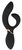 Черный вибромассажер-кролик AMELIE - 20 см., цвет черный - Dream toys