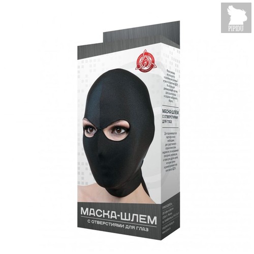 Маска-шлем с отверстием для глаз, цвет черный, OS - МиФ