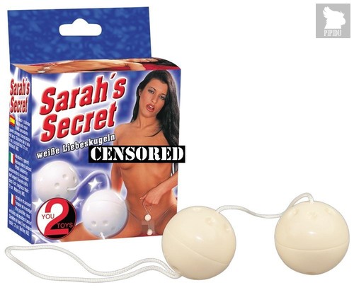 Вагинальные шарики Sarah's Secret, цвет белый - ORION