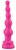 Ярко-розовый анальный стимулятор-ёлочка - 14,5 см., цвет розовый - МиФ