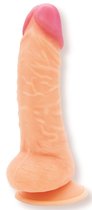 Телесный фаллоимитатор на присоске Soulful - 19 см., цвет телесный - Lola Toys