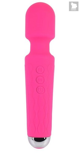 Розовый жезловый вибратор Wacko Touch Massager - 20,3 см., цвет розовый - Chisa