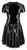 Соблазнительное платье асимметричного кроя с пышной юбкой, цвет черный, L - ORION