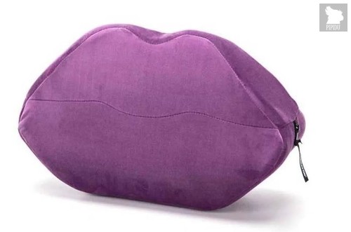 Фиолетовая микрофибровая подушка для любви Kiss Wedge, цвет фиолетовый - Liberator