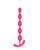 Ярко-розовая анальная цепочка Cosmo - 22,3 см., цвет розовый - Bioritm