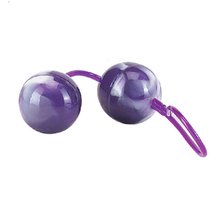 Вагинальные шарики Erotic Duo Balls, цвет фиолетовый - Seven Creations