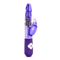 Фиолетовый вибратор с клиторальной стимуляцией Luxe Rabbit 2 - 26 см, цвет фиолетовый - Blush Novelties
