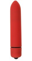 Красная вибропуля с заострённым кончиком - 9,3 см., цвет красный - Oyo