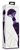 Фиолетовый двухсторонний вибромассажер Shiatsu - 27 см., цвет фиолетовый - Shots Media