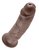 Коричневый фаллос-гигант 10" Cock - 25,4 см, цвет коричневый - Pipedream