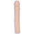 Анально-вагинальный фаллоимитатор с силагелем - 24,5 см., цвет телесный - Doc Johnson