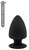 Черная анальная пробка PREMIUM SILICONE PLUG S - 9 см., цвет черный - Dream toys