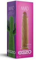 Телесный фаллоимитатор без мошонки Mad Cactus - 23 см, цвет телесный - Egzo