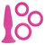 Набор Posh Silicone Performance Kits: анальная пробка, 3 эрекционных кольца, цвет розовый - California Exotic Novelties